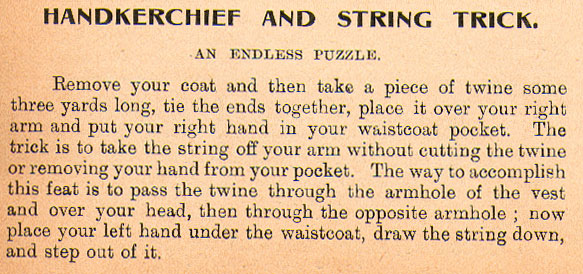 Handkerchief And String Trick