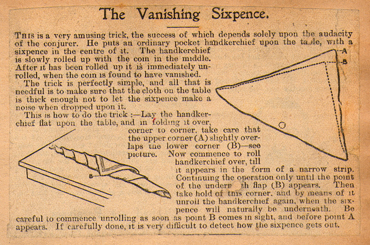 The Vanishing Sixpence